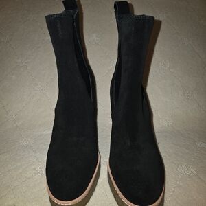 Steve Madden Morris Black Suede Women's Boots